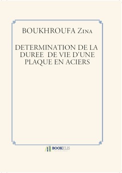 DETERMINATION DE LA  DUREE  DE VIE D'UNE PLAQUE EN ACIERS S235JR - Couverture de livre auto édité