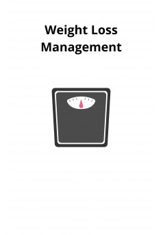 Weight Loss Management - Couverture Ebook auto édité
