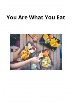 You Are What You Eat - Couverture Ebook auto édité