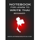 Notebook for Learn to Write Thai Beginner