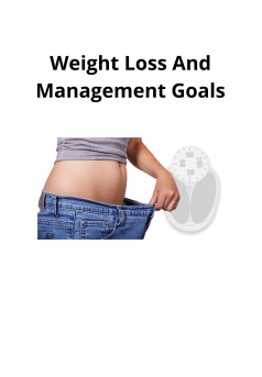 Weight Loss And Management Goals - Couverture Ebook auto édité