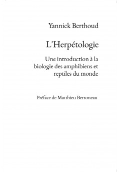 L'Herpétologie - Couverture Ebook auto édité