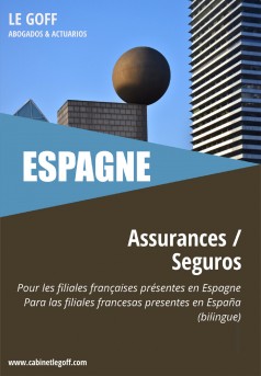 ESPAGNE, les assurances pour les filiales françaises présentes en Espagne - Couverture Ebook auto édité