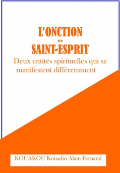 l’onction et le Saint-Esprit   - Couverture Ebook auto édité