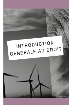INTRODUCTION GENERALE AU DROIT - Couverture Ebook auto édité