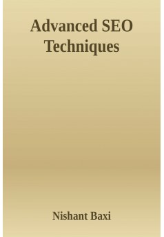 Advanced SEO Techniques - Couverture Ebook auto édité