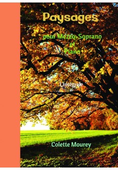 Paysages pour Mezzo-Soprano et Piano - Couverture de livre auto édité