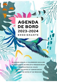 Agenda de bord 2023-2024 Enseignante - Couverture de livre auto édité