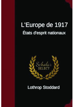 L'Europe de 1917 - Couverture de livre auto édité