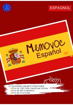 Un cahier de vocabulaire espagnol illustré. Tout le lexique de base indispensable ! - Couverture de livre auto édité