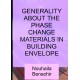 GENERALITY ABOUT THE PHASE CHANGE MATERIALS IN BUILDING ENVELOPE