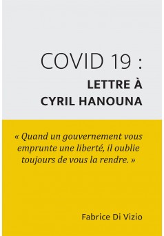 COVID 19 : Lettre à Cyril Hanouna - Couverture Ebook auto édité