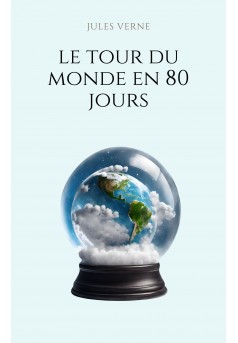 Le tour du monde en 80 jours - Couverture Ebook auto édité