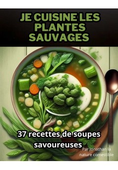 Je cuisine les plantes sauvages: 37 recettes de soupes savoureuses - Couverture Ebook auto édité