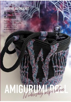 Amigurumi Bag - Patron au crochet inspiration Mercredi Addams - Couverture de livre auto édité