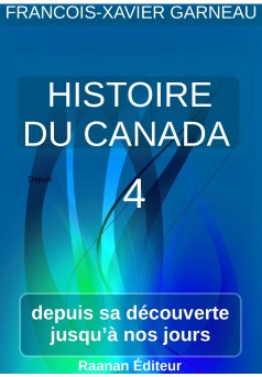 Histoire du Canada - tome 4 - Couverture Ebook auto édité