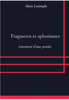 Fragments et aphorismes - Couverture de livre auto édité