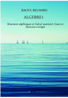 ALGEBRE1 - Couverture de livre auto édité