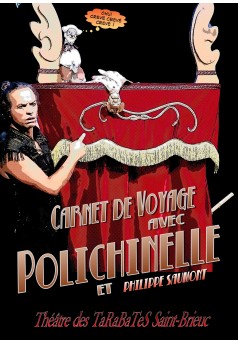 Carnet de Voyage avec Polichinelle et philipe Saumont - Couverture Ebook auto édité