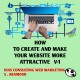 How to create and make your website more attractive V-1