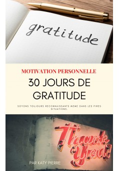 30 jours de gratitude - Couverture Ebook auto édité