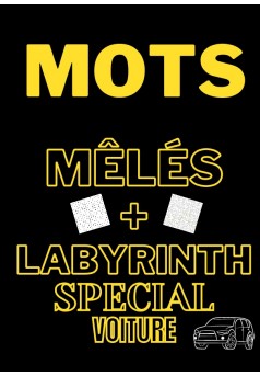 Livre de Mots Mêlés+Labyrinth special voiture - Couverture de livre auto édité