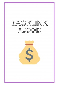 Backlink Flood - Couverture Ebook auto édité