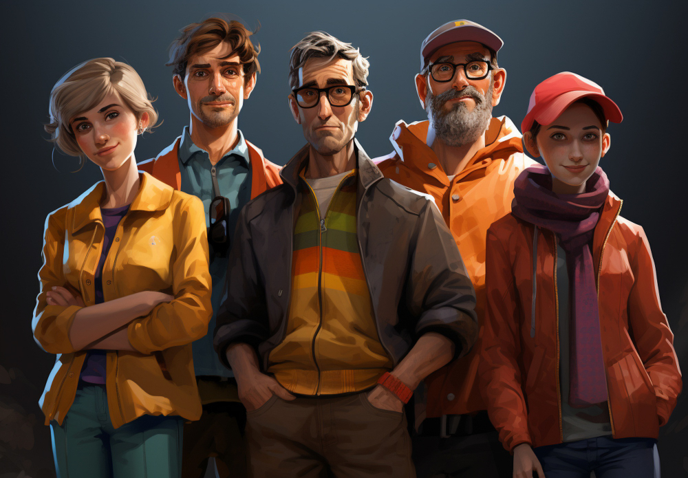 Personnages de livre imaginé par IA