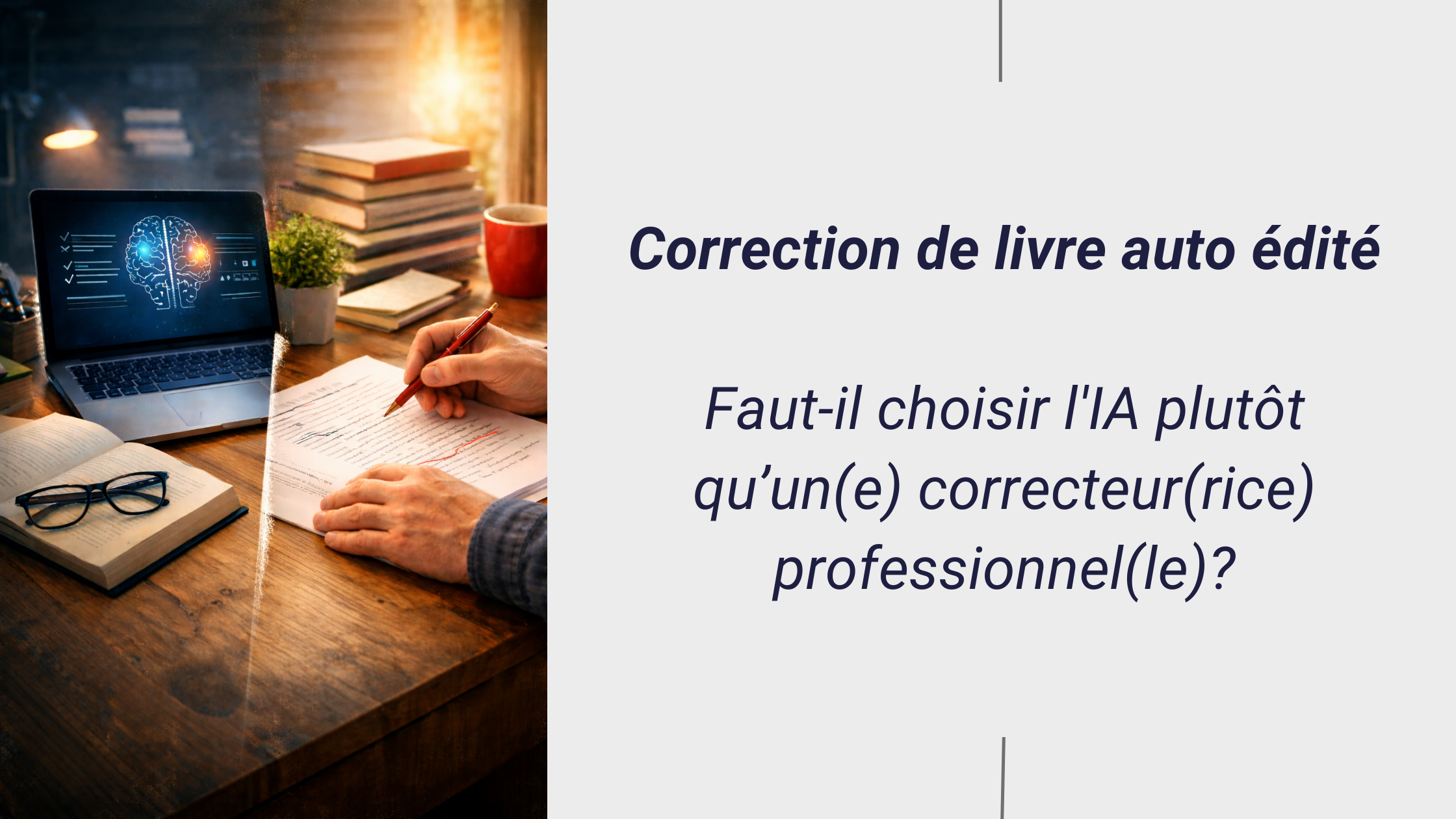 correction IA ou professionnelle pour livre auto edition bookelis
