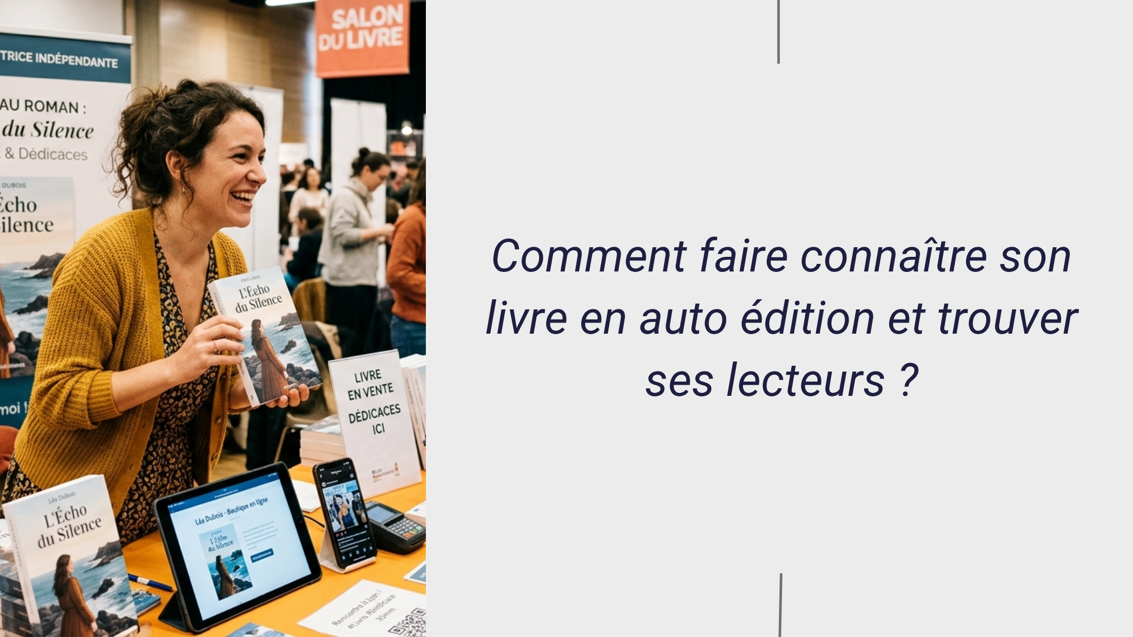 Auteure indépendante a un salon du livre