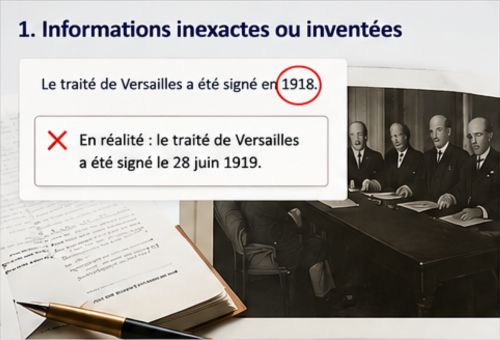 Les infos générées par IA peuvent être fausses