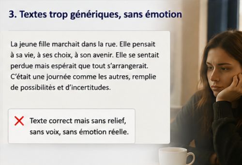Textes générés par IA sans émotion
