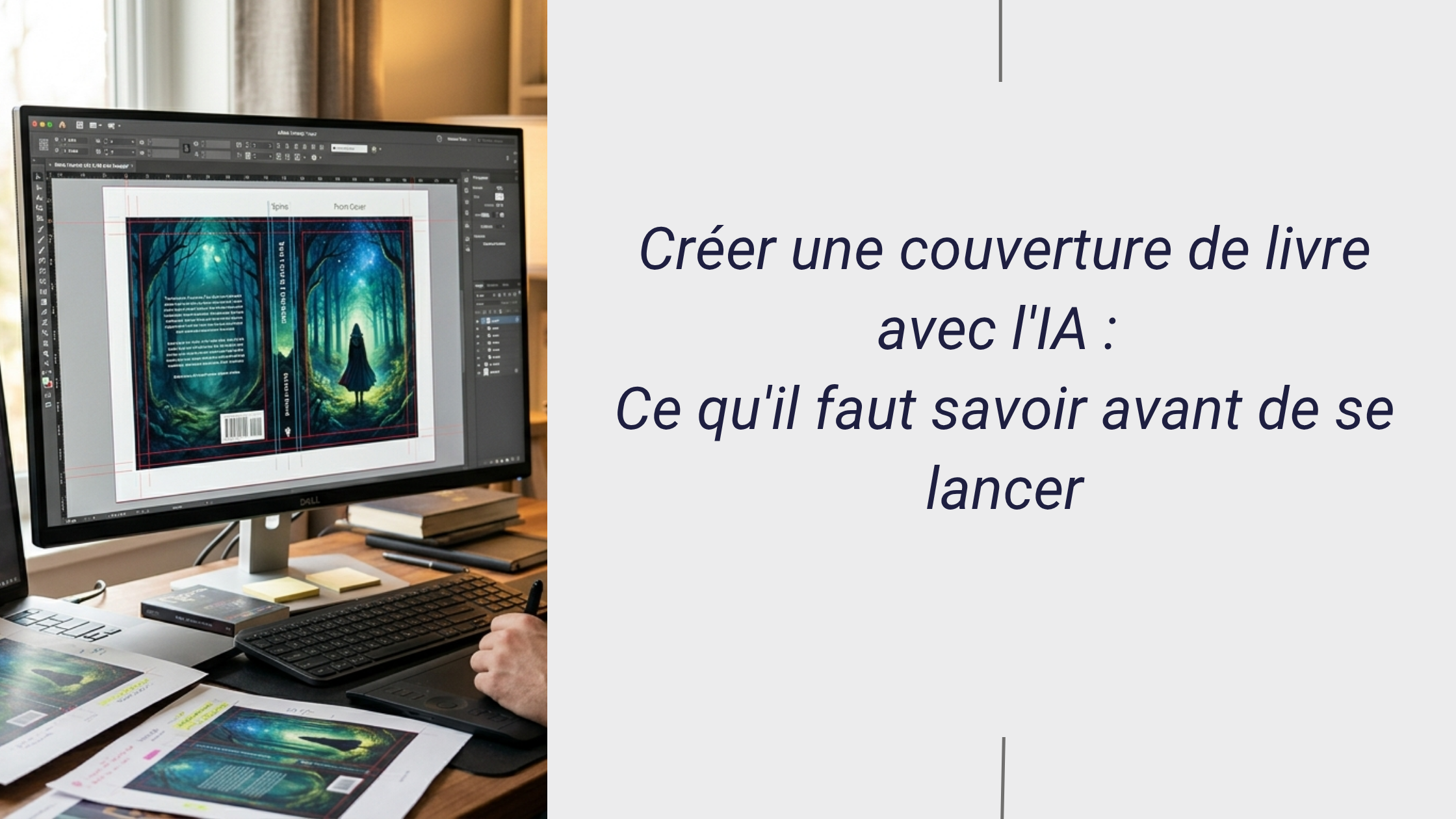 Créer une couverture de livre avec l'IA ce qu'il faut savoir avant de se lancer