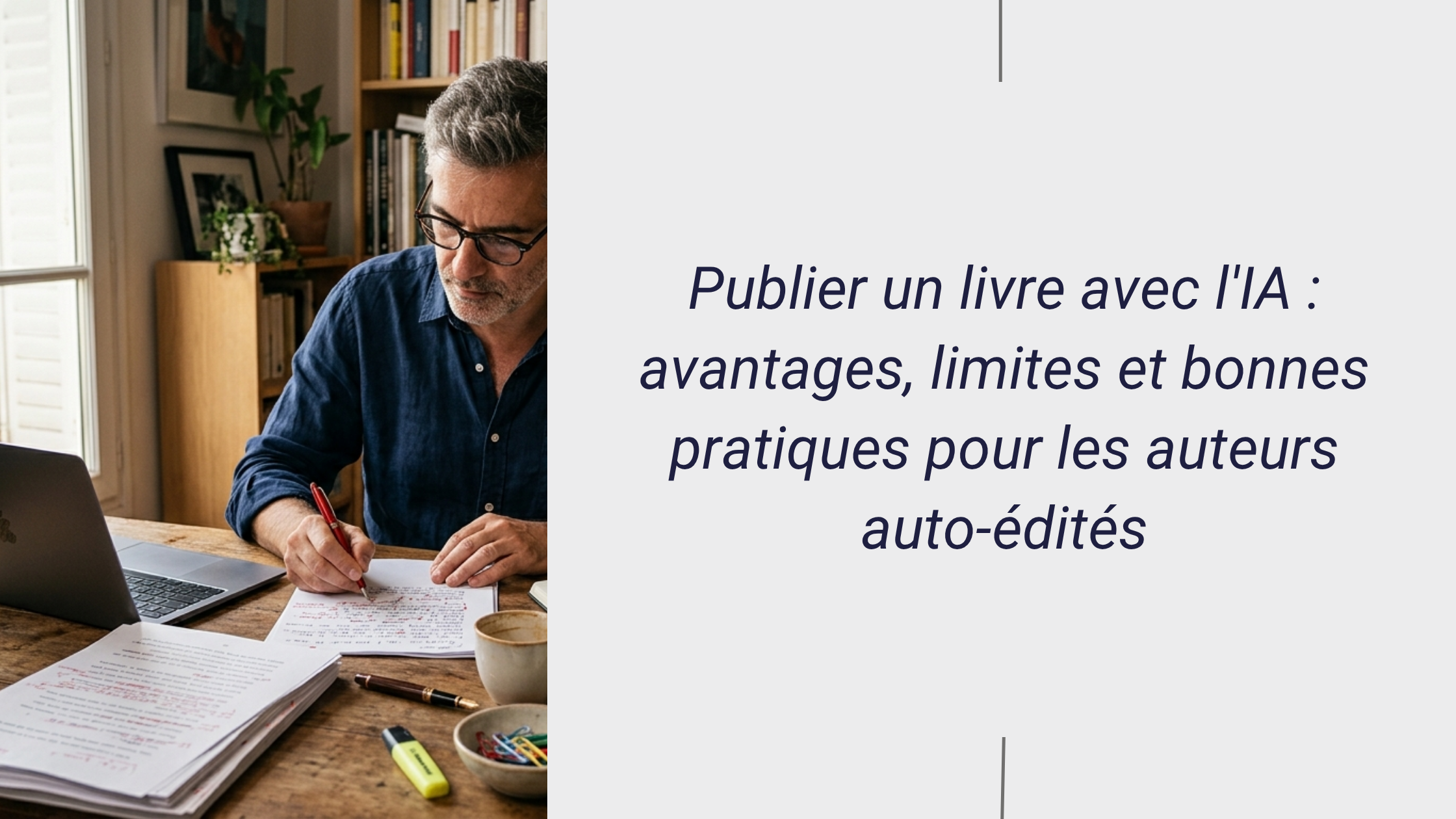 Publier un livre avec l'IA avantages, limites et bonnes pratiques pour les auteurs autoédités BOOKELIS