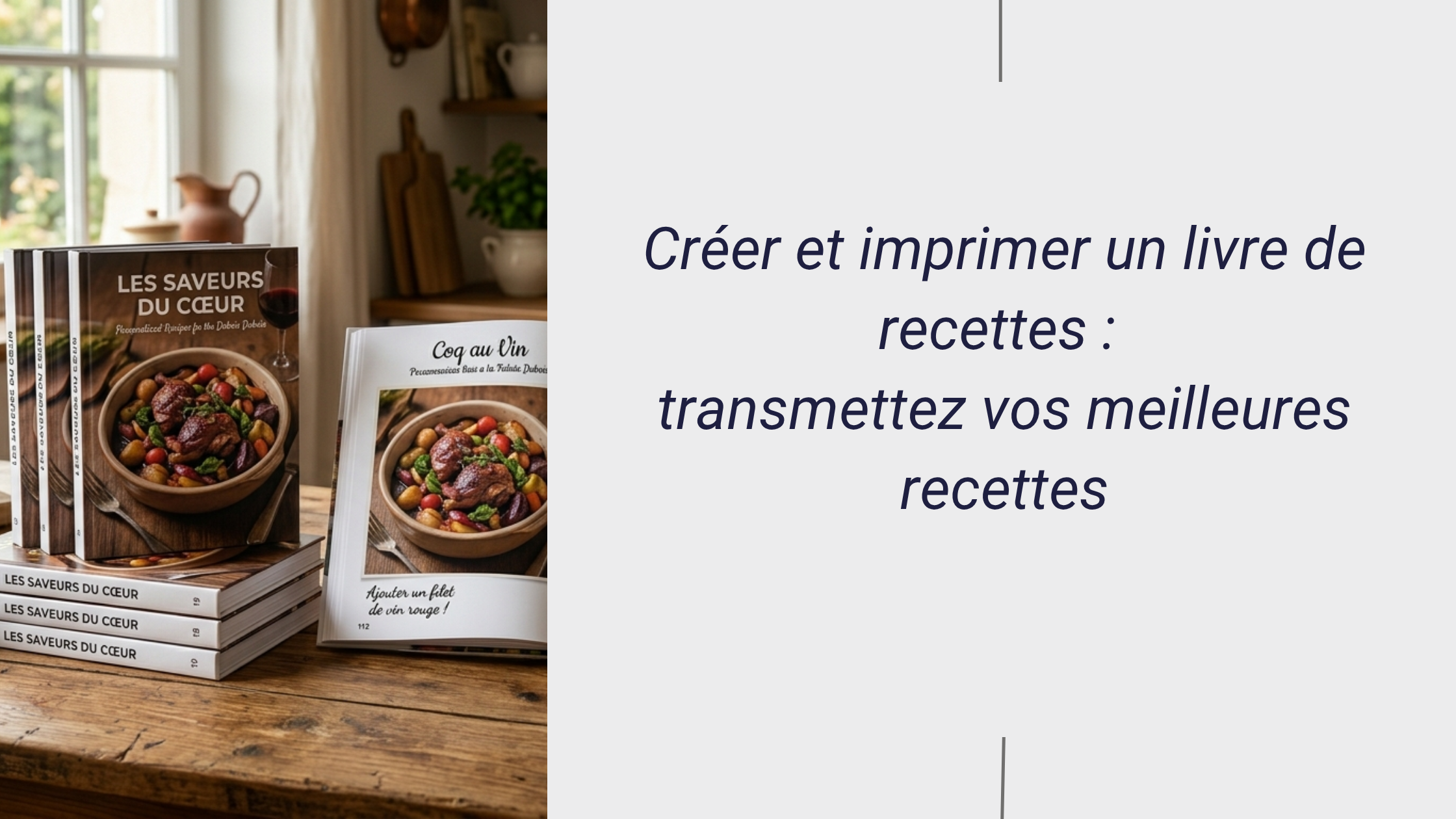 article livre de recettes bookelis 2026