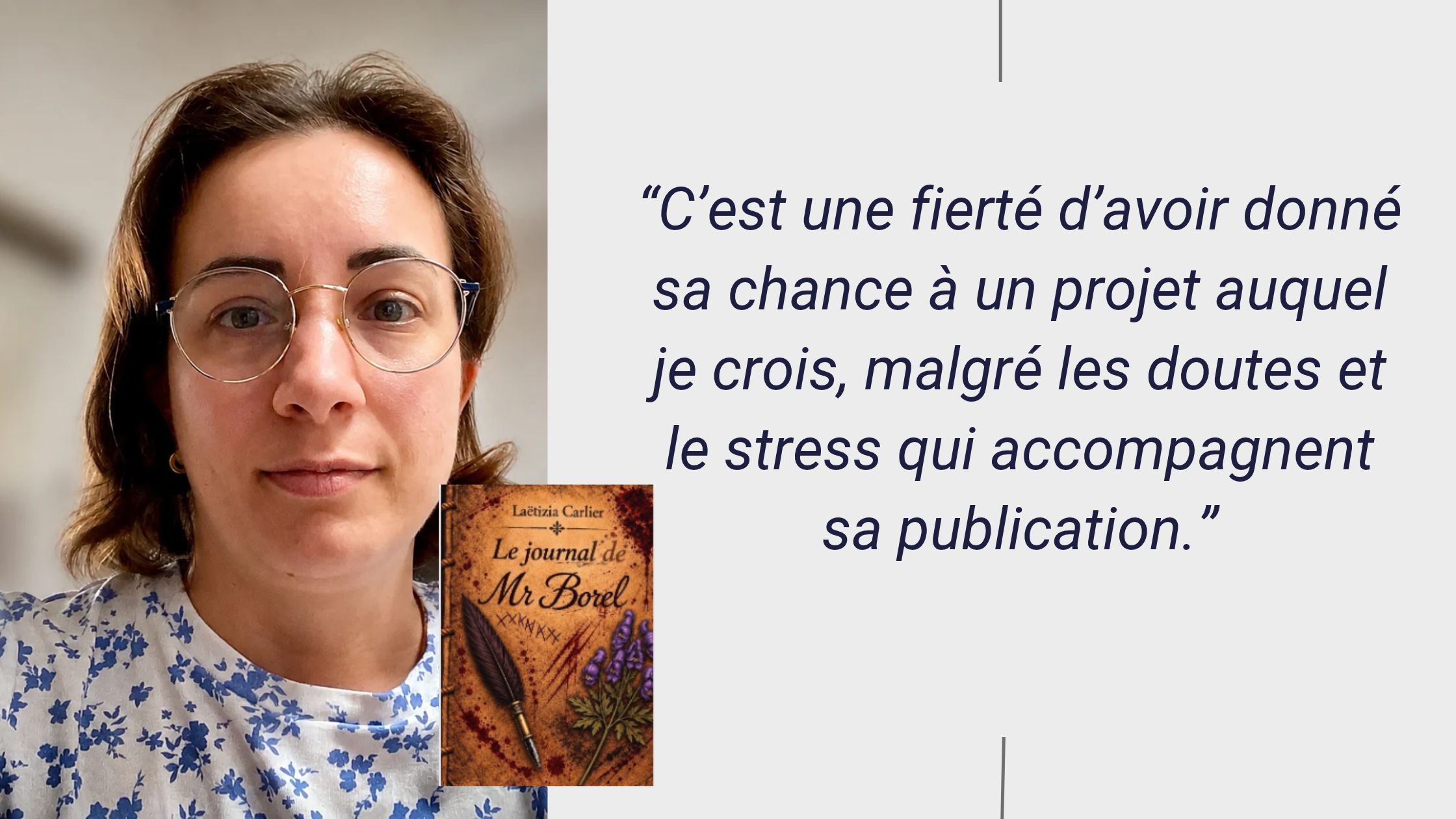 Itw Laetizia Carlier octobre 2026 BOOKELIS